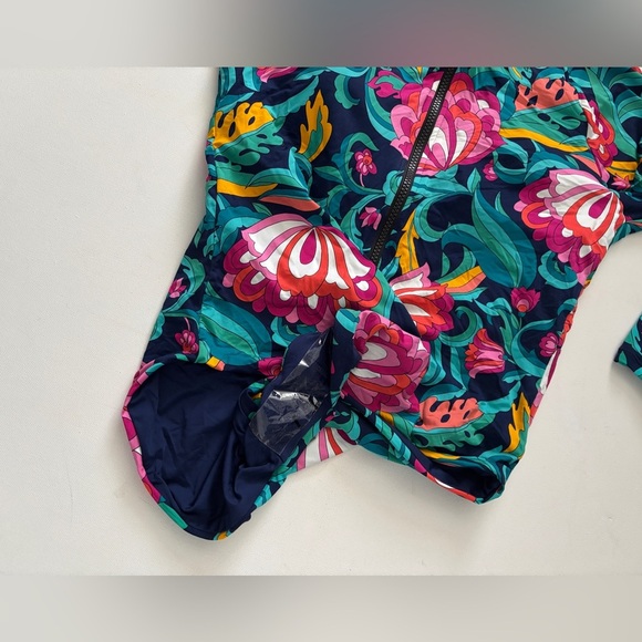 TRINA TURK SWIM India Garden Paddle Suit floral cut out long sleeve large - Picture 6 of 9